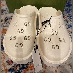 Gucci Platform Perforated G Sandals